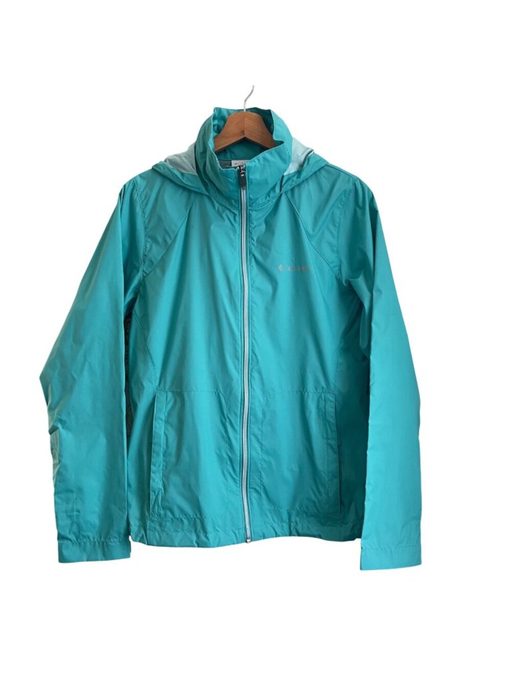 Columbia Women Outdoor Rain Jacket Size M Windbreaker Hooded Gorpcore Athleisure
